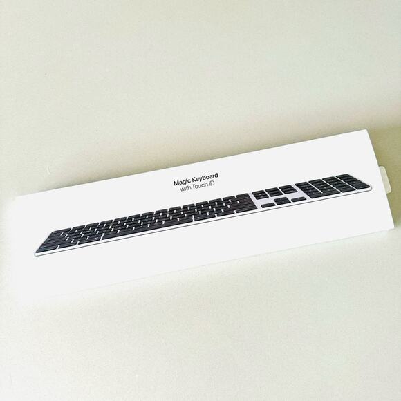 NEW APPLE Black Silver Bluetooth Magic Keyboard Touch ID Computer USB Cable Cord - Picture 7 of 7